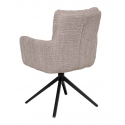 SILLA GIRATORIA LISETTE TAPIZADA EN POLIÉSTER