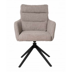 SILLA GIRATORIA LISETTE TAPIZADA EN POLIÉSTER