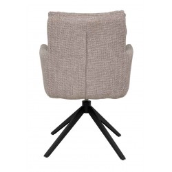 SILLA GIRATORIA LISETTE TAPIZADA EN POLIÉSTER