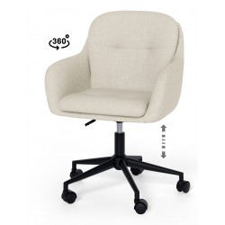 SILLA DE OFICINA ONTARIO CON RUEDAS Y ALTURA AJUSTABLE