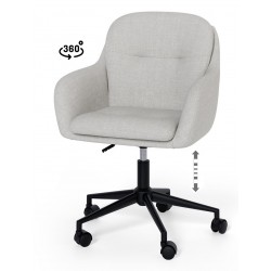 SILLA DE OFICINA ONTARIO CON RUEDAS Y ALTURA AJUSTABLE