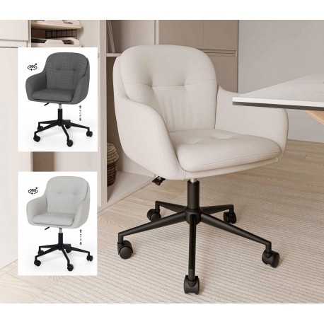 SILLA DE OFICINA ONTARIO CON RUEDAS Y ALTURA AJUSTABLE