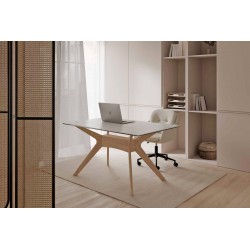 SILLA DE OFICINA ONTARIO CON RUEDAS Y ALTURA AJUSTABLE