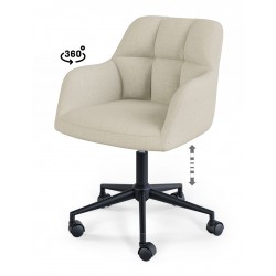 SILLA DE OFICINA STANFORD TAPIZADA AJUSTABLE