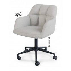 SILLA DE OFICINA STANFORD TAPIZADA AJUSTABLE