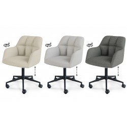 SILLA DE OFICINA STANFORD TAPIZADA AJUSTABLE