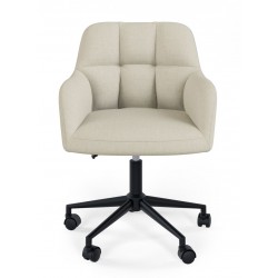 SILLA DE OFICINA STANFORD TAPIZADA AJUSTABLE