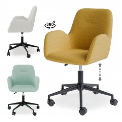 SILLA DE OFICINA IRVINE TAPIZADA CON ALTURA AJUSTABLE