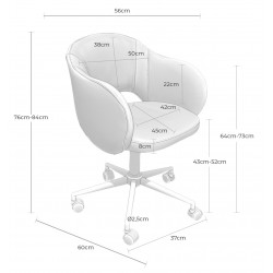 SILLA DE OFICINA TALLIN CON RESPALDO ENVOLVENTE