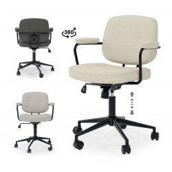 SILLA DE OFICINA COLUMBIA ESTILO RETRO AJUSTABLE