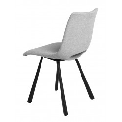 SILLA TAPIZADA BRIANA CON PATAS DE METAL