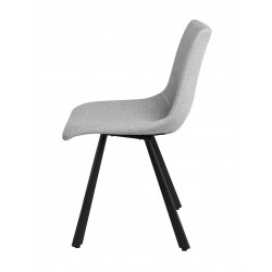 SILLA TAPIZADA BRIANA CON PATAS DE METAL