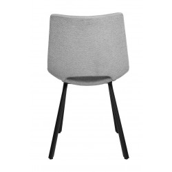 SILLA TAPIZADA BRIANA CON PATAS DE METAL