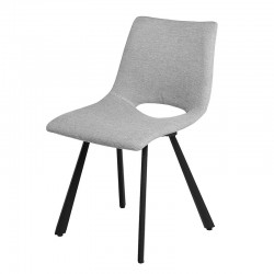 SILLA TAPIZADA BRIANA CON PATAS DE METAL