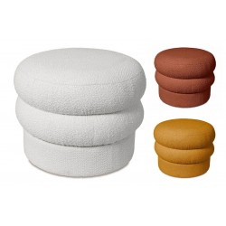 PUFF REDONDO ELLIOT DE TEXTURA SUAVE
