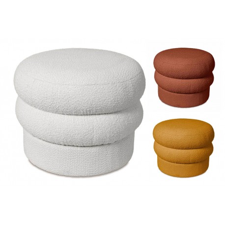 PUFF REDONDO ELLIOT DE TEXTURA SUAVE
