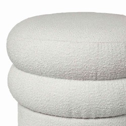PUFF REDONDO ELLIOT DE TEXTURA SUAVE