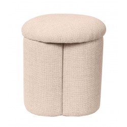 PUFF TAPIZADO LYAN EN COLORES NATURALES