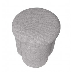 PUFF TAPIZADO LYAN EN COLORES NATURALES