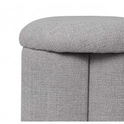 PUFF TAPIZADO LYAN EN COLORES NATURALES