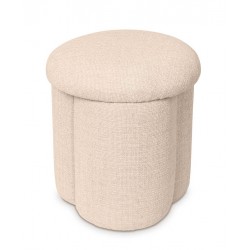 PUFF TAPIZADO LYAN EN COLORES NATURALES