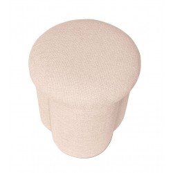 PUFF TAPIZADO LYAN EN COLORES NATURALES