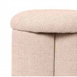 PUFF TAPIZADO LYAN EN COLORES NATURALES