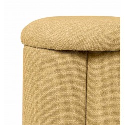 PUFF TAPIZADO LYAN EN COLORES NATURALES