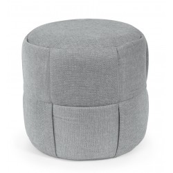 PUFF REDONDO ELIAS CON TAPIZADO TEXTURIZADO