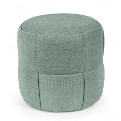 PUFF REDONDO ELIAS CON TAPIZADO TEXTURIZADO