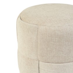 PUFF REDONDO ELIAS CON TAPIZADO TEXTURIZADO