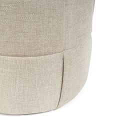 PUFF REDONDO ELIAS CON TAPIZADO TEXTURIZADO