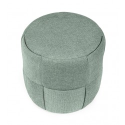 PUFF REDONDO ELIAS CON TAPIZADO TEXTURIZADO