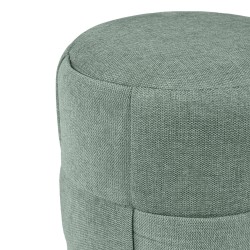 PUFF REDONDO ELIAS CON TAPIZADO TEXTURIZADO