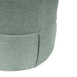 PUFF REDONDO ELIAS CON TAPIZADO TEXTURIZADO