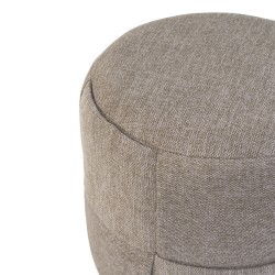 PUFF REDONDO ELIAS CON TAPIZADO TEXTURIZADO