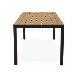 MESA DE EXTERIOR CINTHIA DE POLIMADERA Y ALUMINIO