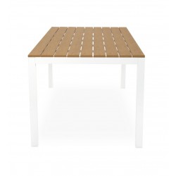 MESA DE EXTERIOR CINTHIA DE POLIMADERA Y ALUMINIO