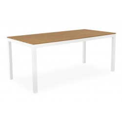 MESA DE EXTERIOR CINTHIA DE POLIMADERA Y ALUMINIO