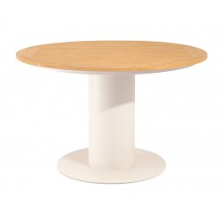 MESA REDONDA DE EXTERIOR ETHEL DE POLIMADERA Y ACERO