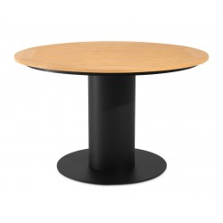 MESA REDONDA DE EXTERIOR ETHEL DE POLIMADERA Y ACERO