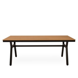 MESA DE EXTERIOR GEORGIA DE POLIMADERA Y ALUMINIO
