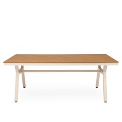MESA DE EXTERIOR GEORGIA DE POLIMADERA Y ALUMINIO