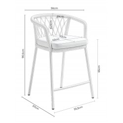 TABURETE DE EXTERIOR EDWIN APILABLE