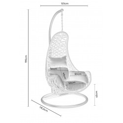 SILLÓN COLGANTE CONSTANZA DISEÑO ELEGANTE EXTERIOR