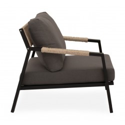 CONJUNTO DE JARDÍN MUSCAT (SOFA + 2 SILLONES + MESITA)