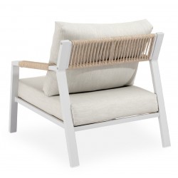 CONJUNTO DE JARDÍN MUSCAT (SOFA + 2 SILLONES + MESITA)