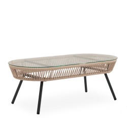 CONJUNTO DE JARDÍN ODESA (SOFA + 2 SILLONES + MESITA)