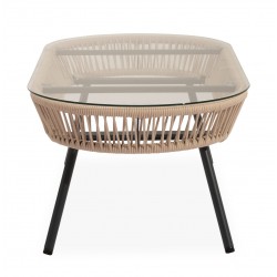 CONJUNTO DE JARDÍN ODESA (SOFA + 2 SILLONES + MESITA)