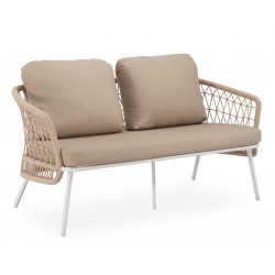 CONJUNTO DE JARDÍN ODESA (SOFA + 2 SILLONES + MESITA)